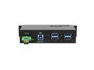 EXSYS EX-1185HMVS-2 Hub USB 3.2 Gen1 métal à 4 ports, protection de surtension 15KV ESD