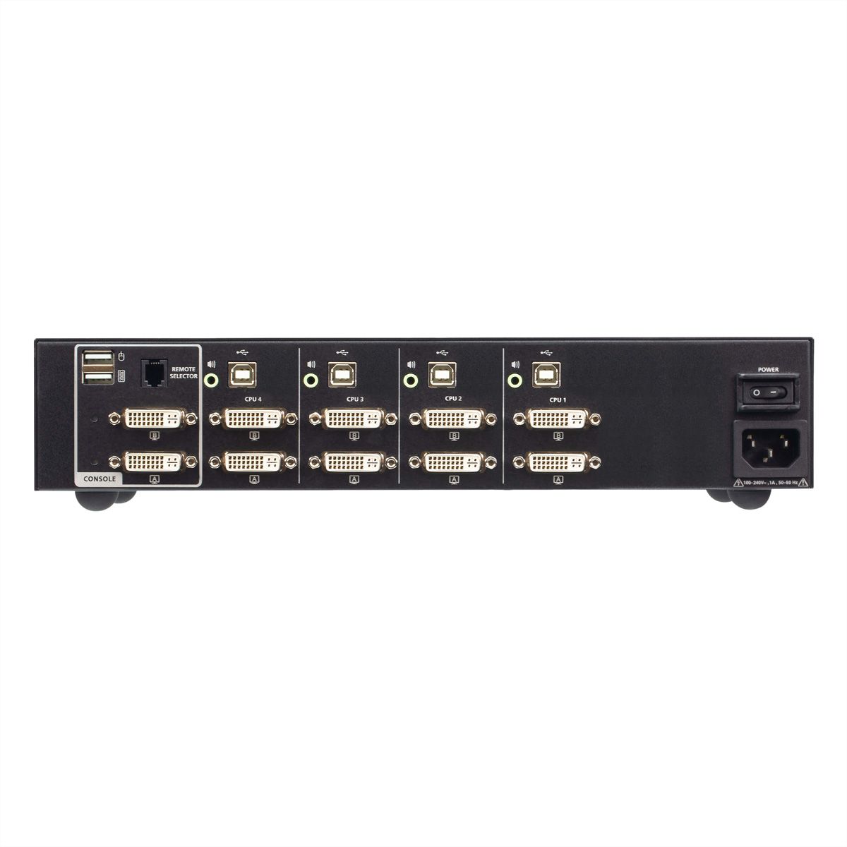 ATEN CS1144D4 Commutateur KVM sécurisé DVI à 4 ports USB et double affichage