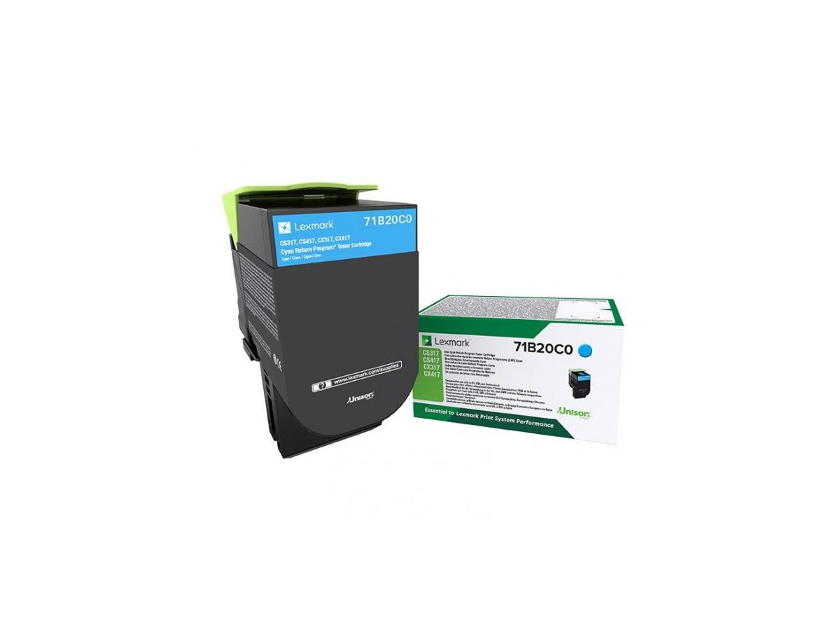 Lexmark 71B20C0 Cartouche de toner Original Cyan 1 pièce(s)