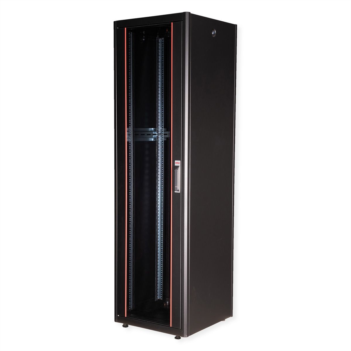 ROLINE 19" Baie réseau Basic 42U, 600x600 LxP Porte verre noir