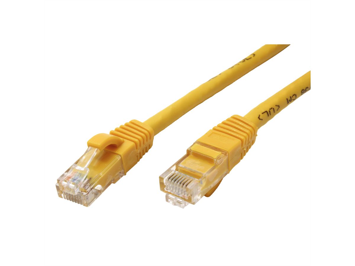 Cordon VALUE Cat.6A (Classe EA) / 10 Gigabit UTP, jaune, 5 m