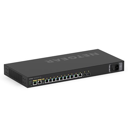 Netgear M4250-10G2F Géré L2/L3 Gigabit Ethernet (10/100/1000) Connexion Ethernet, supportant l'alimentation via ce port (PoE) 1U Noir