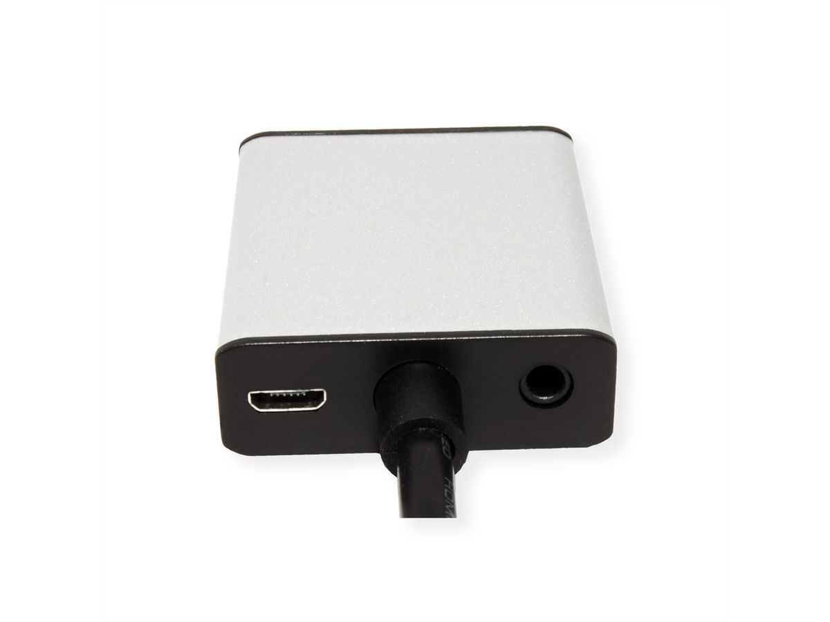VALUE Adaptateur HDMI vers VGA+Audio 3,5mm, Stéréo