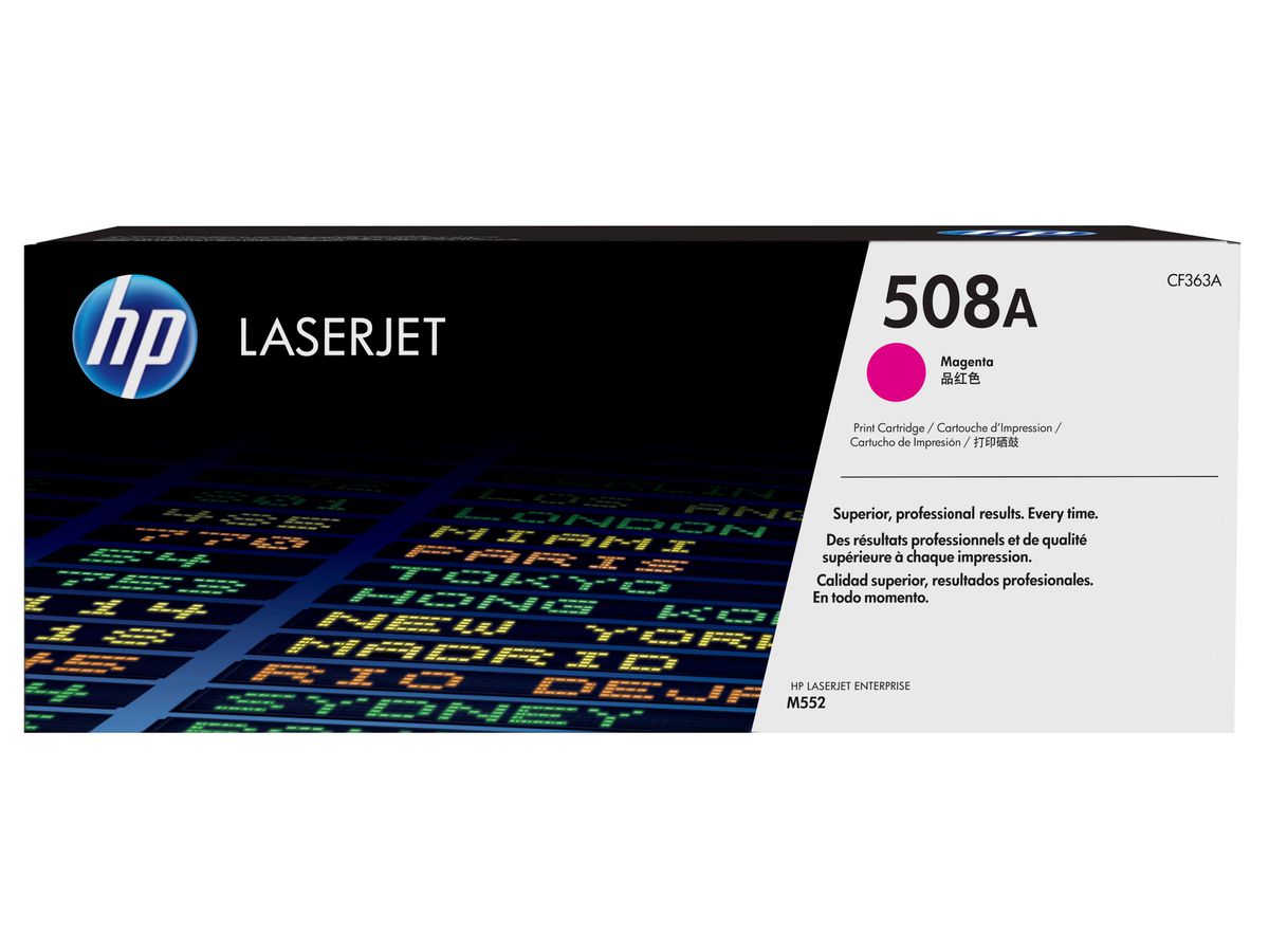 HP 508A toner LaserJet Magenta authentique