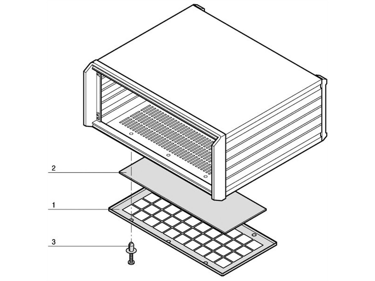 SCHROFF Filtre à air - FILTRE À AIR 63TE PROPAC