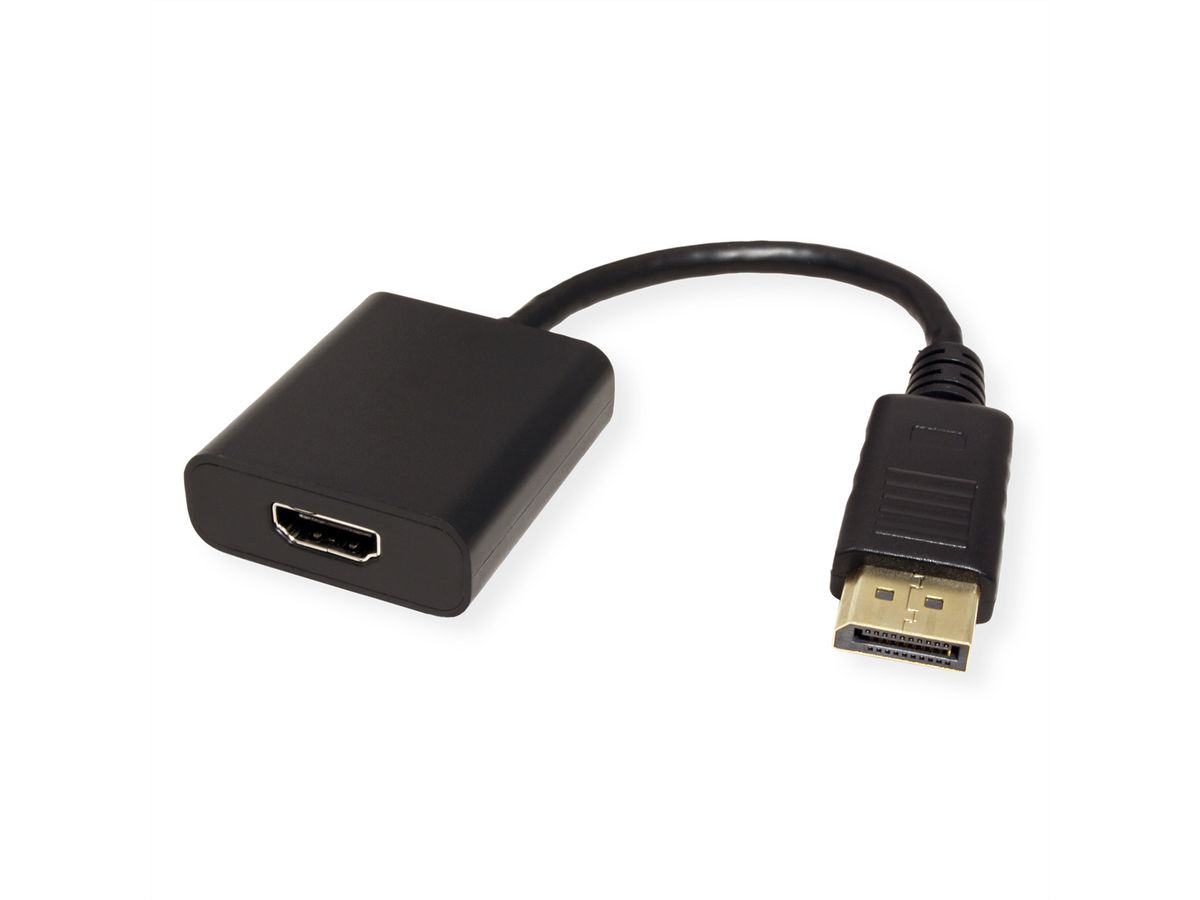 VALUE Câble adaptateur DisplayPort - HDMI, v1.2, HDR 10, DP M-HDMI
