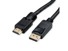 ROLINE Câble DisplayPort DP - UHDTV, M/M, noir, 10 m