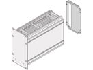 Unité enfichable de type cadre SCHROFF, panneau arrière, découpe pour un connecteur, 6 U, 28 HP