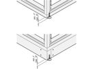 SCHROFF Eurorack Pieds réglables, pour cadre