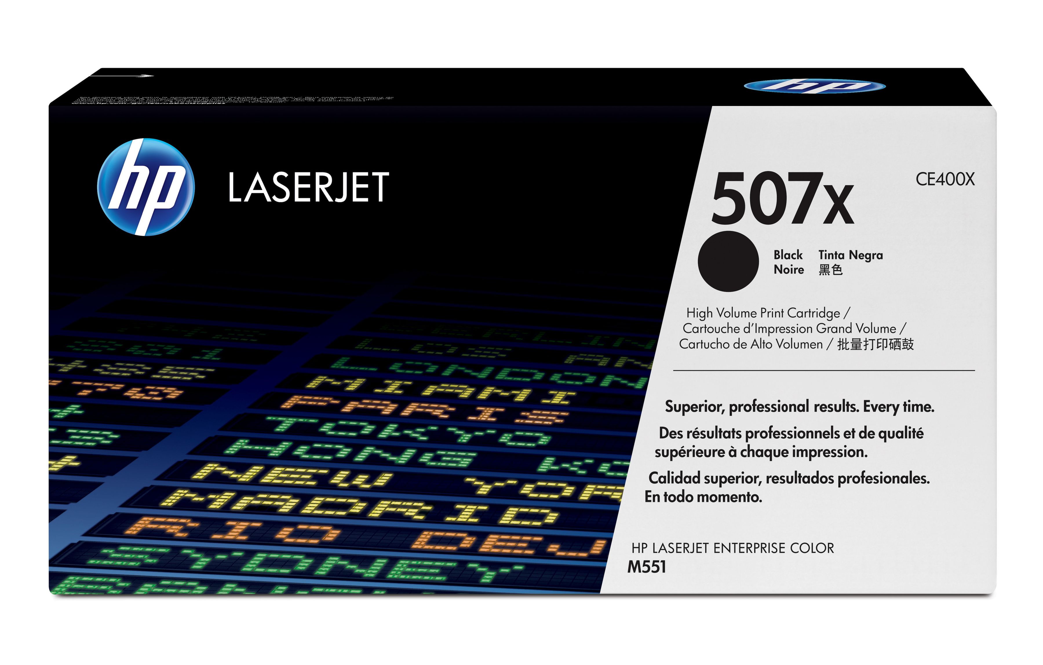 HP 507X toner LaserJet noir grande capacité authentique