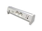 BACHMANN DESK 2xUTE 1xUSB A/C 22W 1xcommutateur GST18 RAL9010
