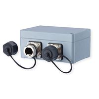 METZ CONNECT E-DAT Industry IP67 V1 2 ports boîtier métallique en saillie