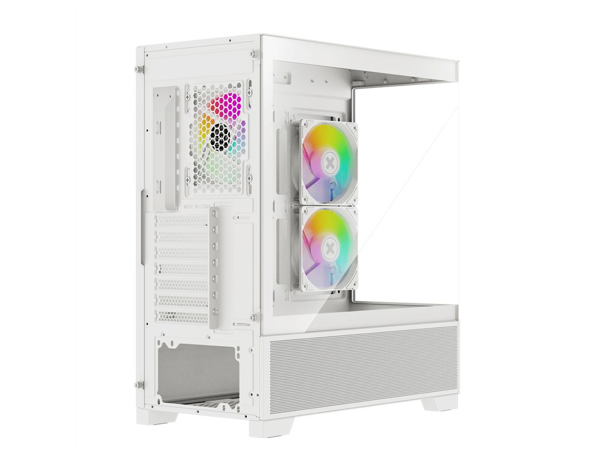 XILENCE Xilent Beam Boîtier PC ATX blanc, Boîtier PC ATX Gaming X218.W.ARGB blanc