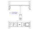 BACHMANN DESK2 2xUTE 1xUSB A/C 22W 1xCM 0,2m GST18 RAL9005
