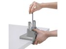 ROLINE Support double LCD, fixation sur bureau, vérin à gaz, 5 articulations, 17-23", jusqu'à 2x 9 kg, argent