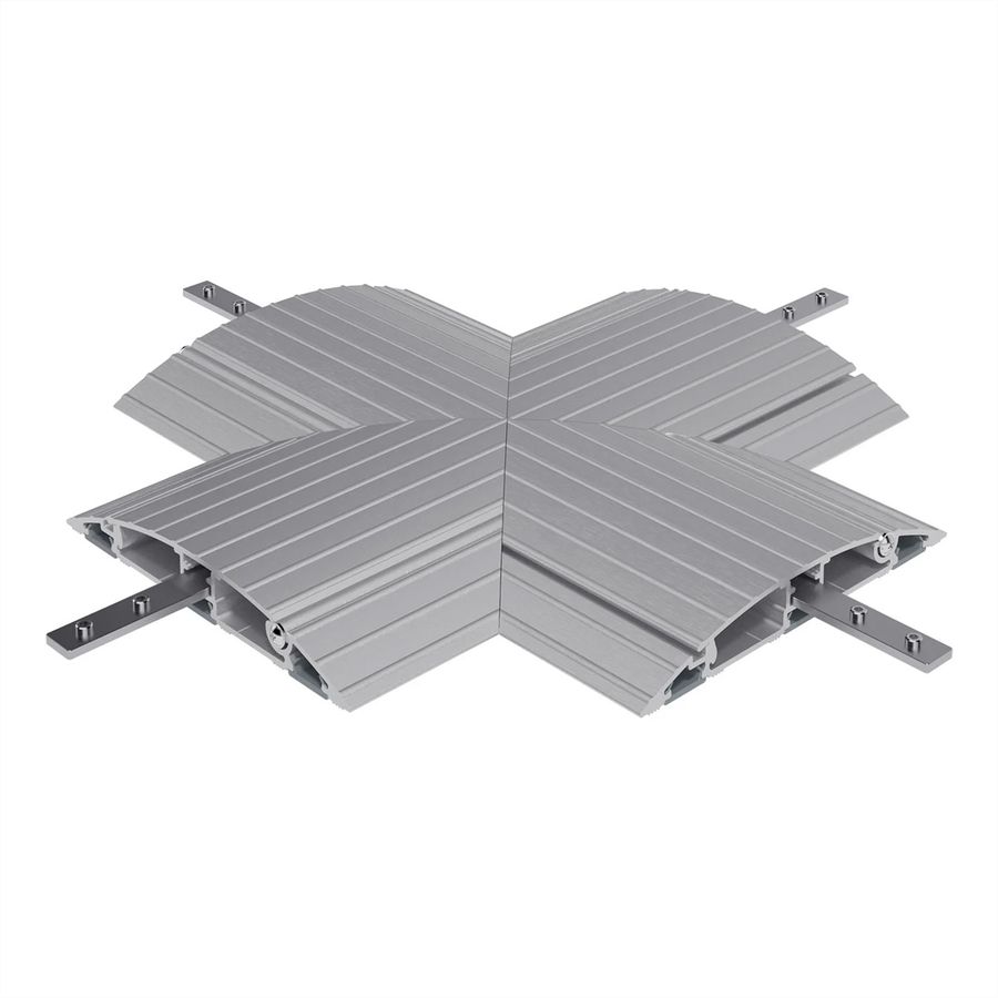 DATAFLEX Addit protège-câbles, connexion croisée 472, argent