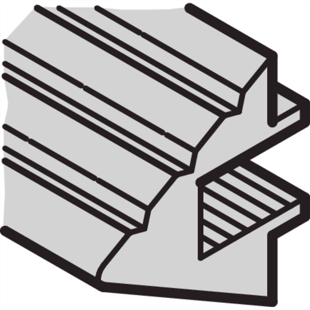 Éléments de design de boîtier PropacPRO SCHROFF, forme 3, RAL 5007, 63 CV