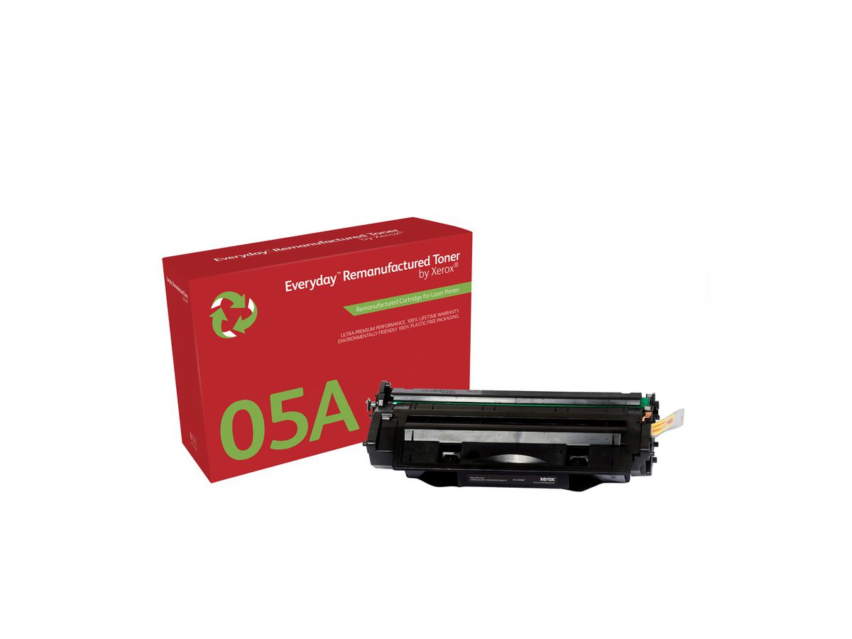 Remanufacturé Everyday Toner Noir de Xerox pour HP 05A (CE505A), Capacité standard