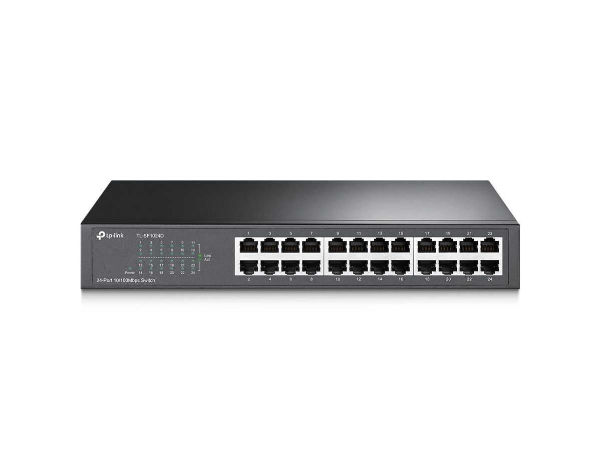 TP-Link TL-SF1024D commutateur réseau Non-géré Fast Ethernet (10/100) Noir