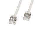 ROLINE Cordon DataCenter U/FTP Cat.6A (Classe EA), LSOH, slim, pour chemins très courts, gris, 0,5 m
