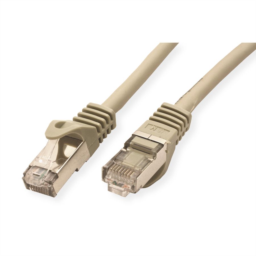Câble VALUE Cat.7 S/FTP, avec connecteurs RJ45 (500MHz / Classe EA), gris, 3 m