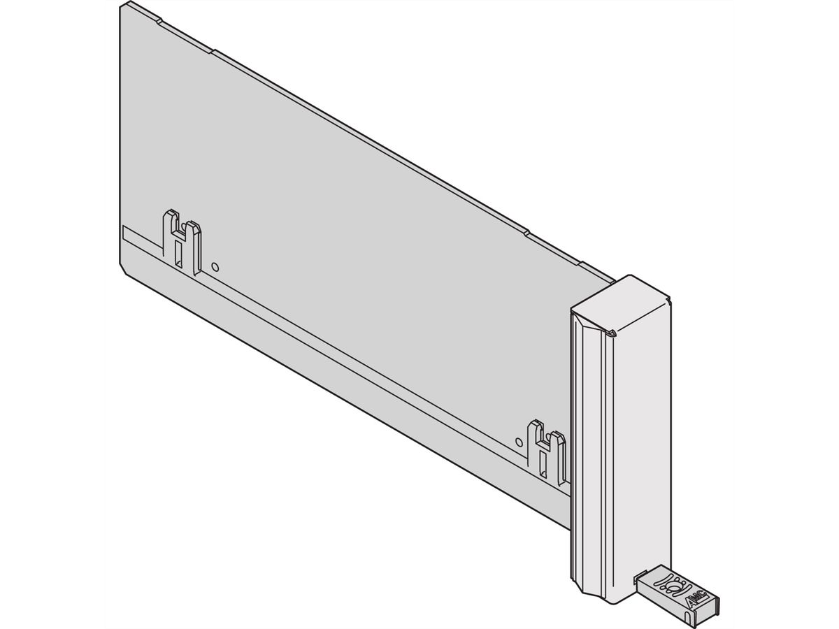 SCHROFF AMC Filler Module ECO avec poignée fixe, simple Mid-Size