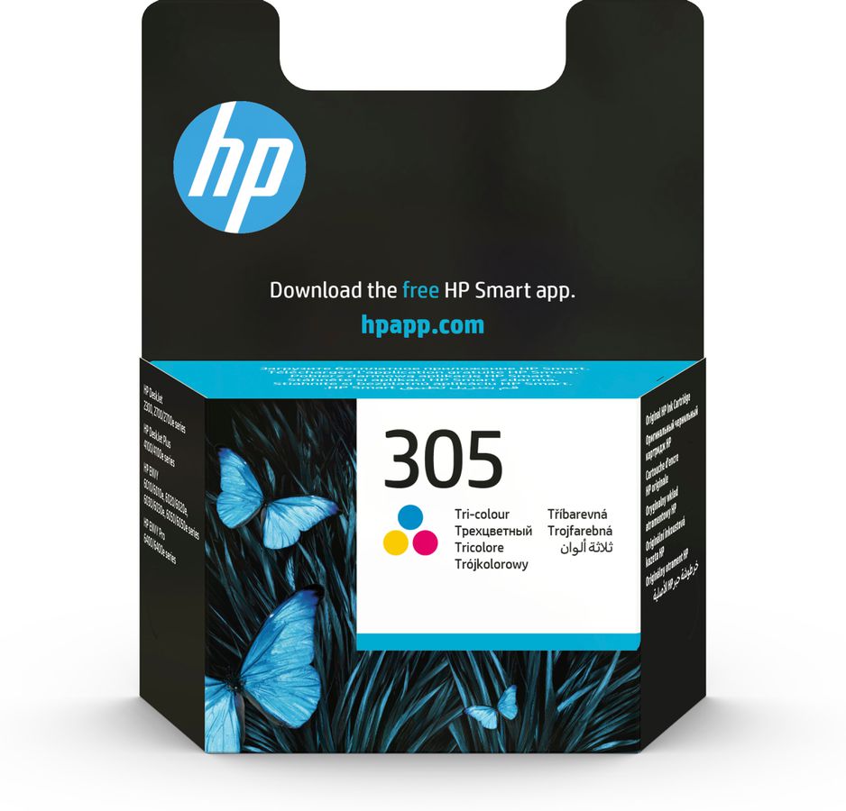 HP Cartouche d’encre trois couleurs 305 authentique