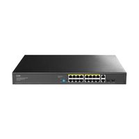 CUDY GS1018PS2 Switch 16 ports Gigabit PoE+, 2x RJ45 Uplink, 2x SFP, 200W