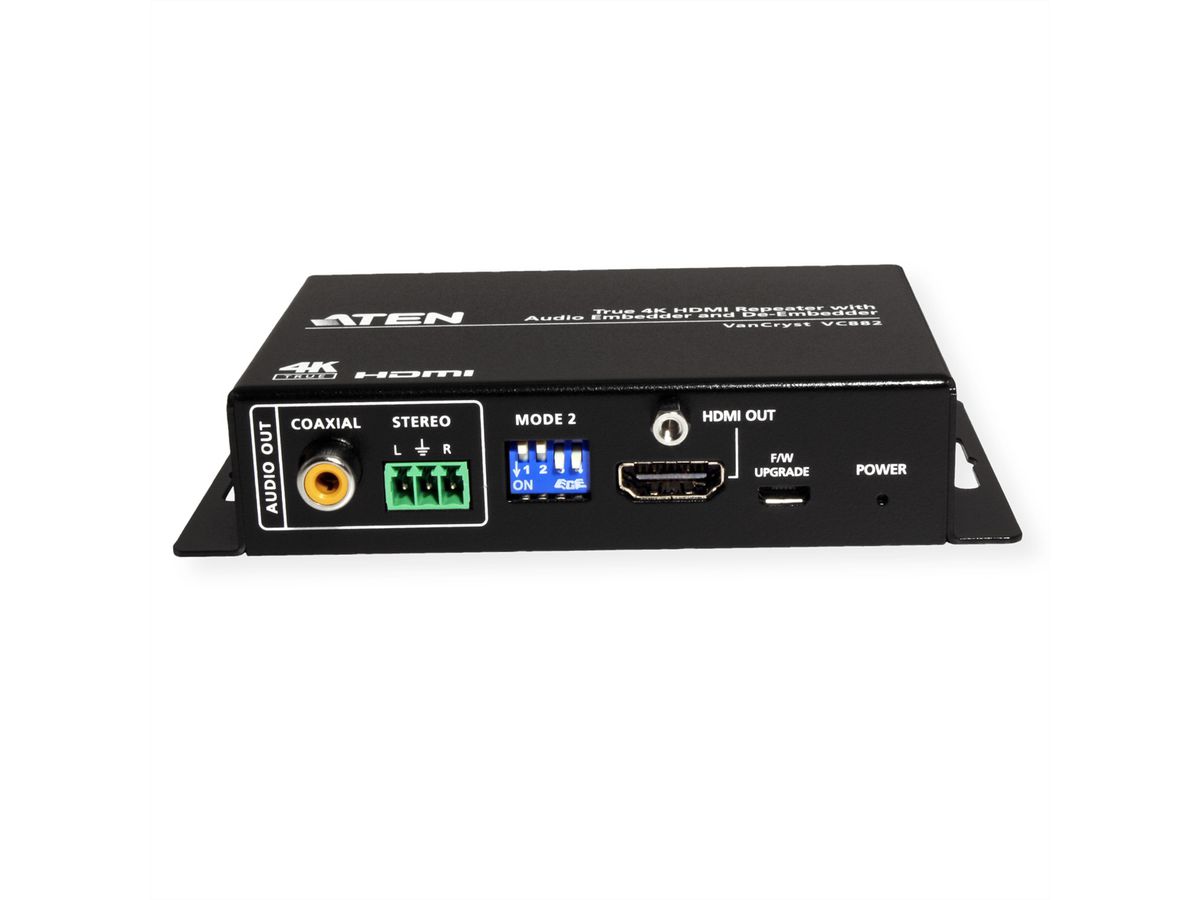 ATEN VC882 Répéteur HDMI True 4K avec intégration et extraction audio