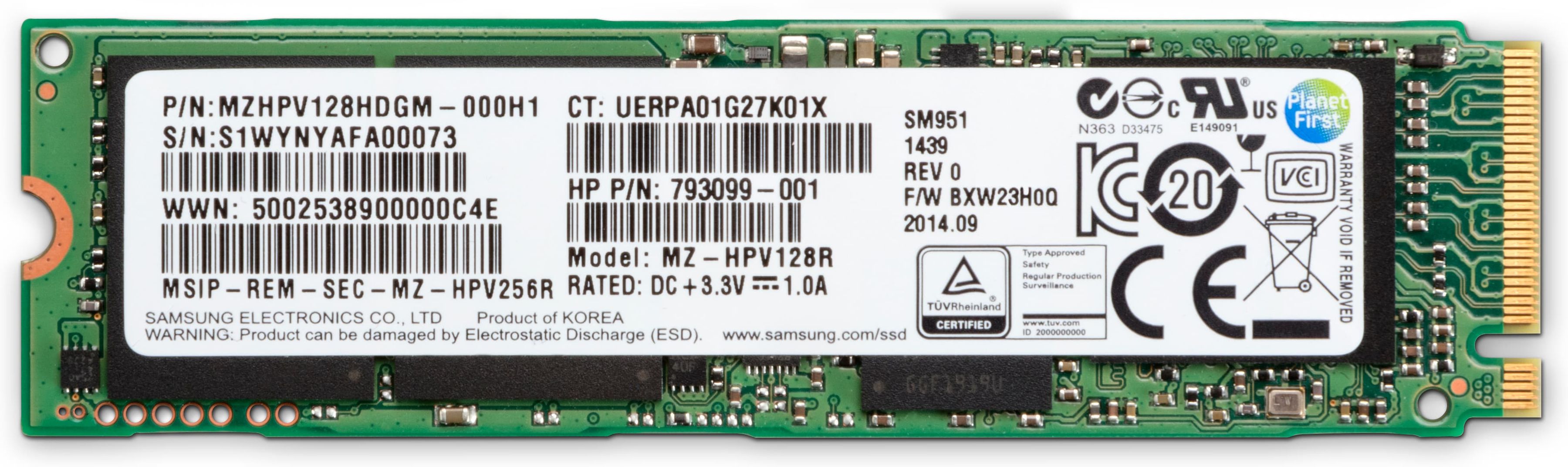 HP Z Turbo Drive M.2 512 Go PCI Express 3.0 TLC NVMe
