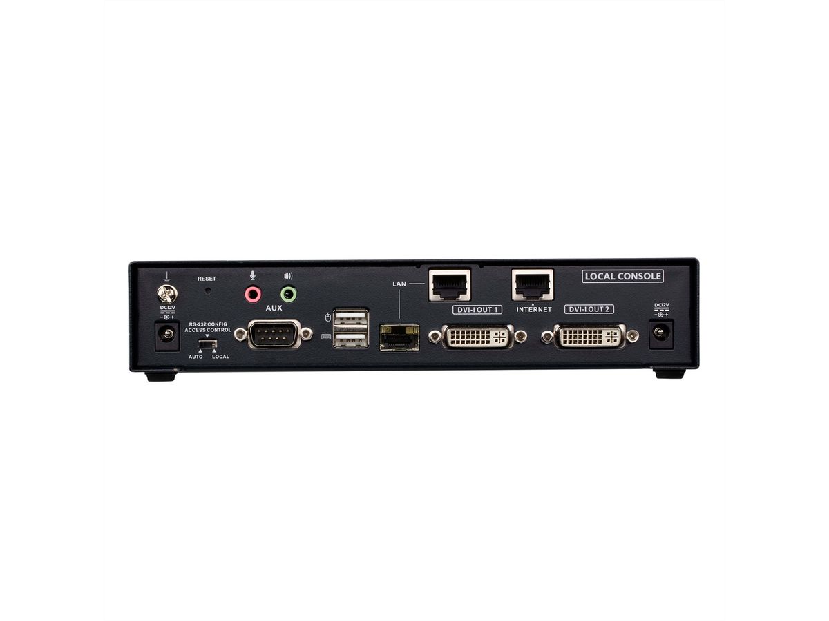 ATEN KE6940AIT Émetteur KVM double affichage DVI-I sur IP avec accès à Internet