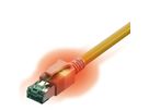 Cordon EasyLan DualBoot® LED Cat.6A (Classe EA) S/FTP, LSOH, jaune, 5 m