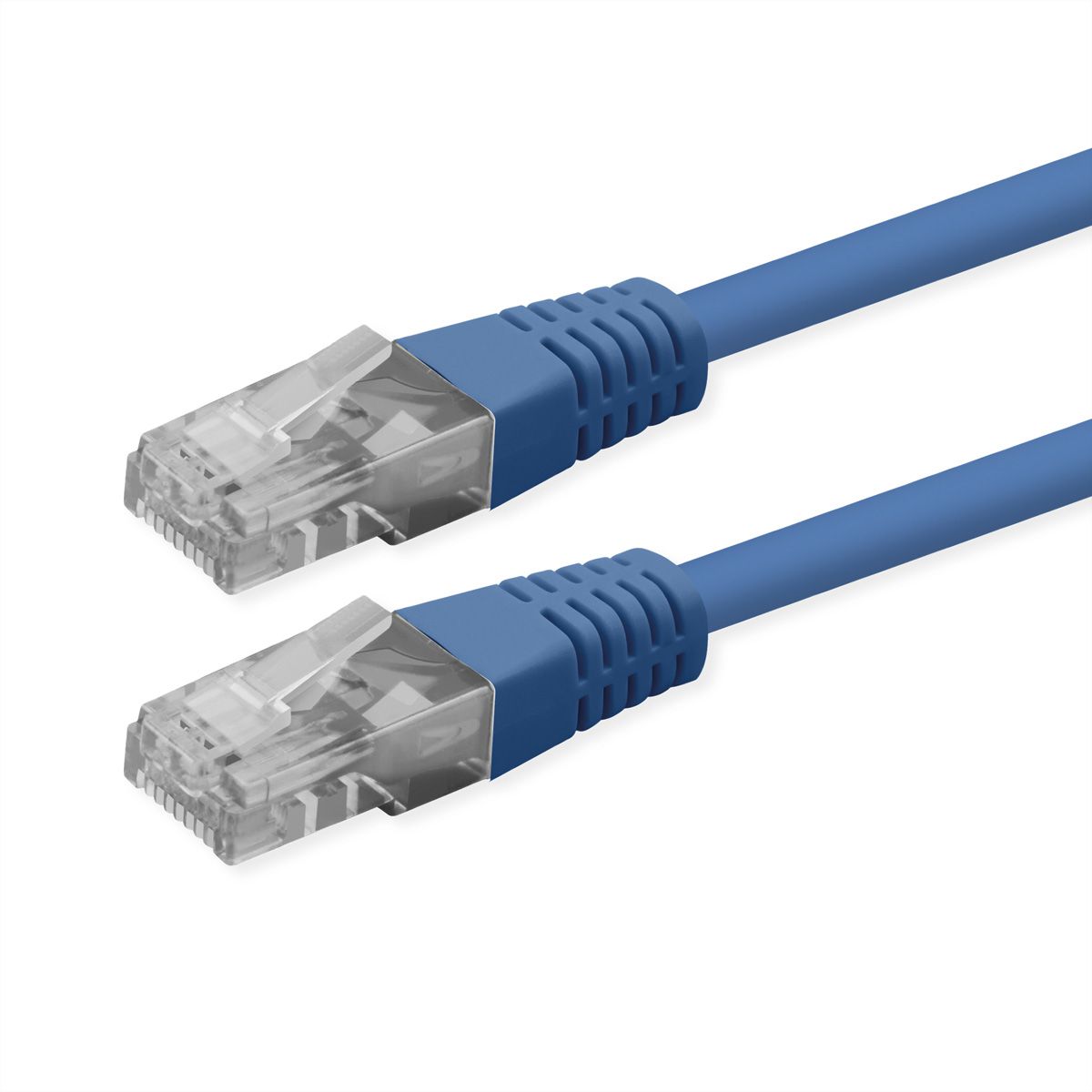 ROLINE Cordon Cat.6 (Classe E), UTP, PoE, bleu, 5 m