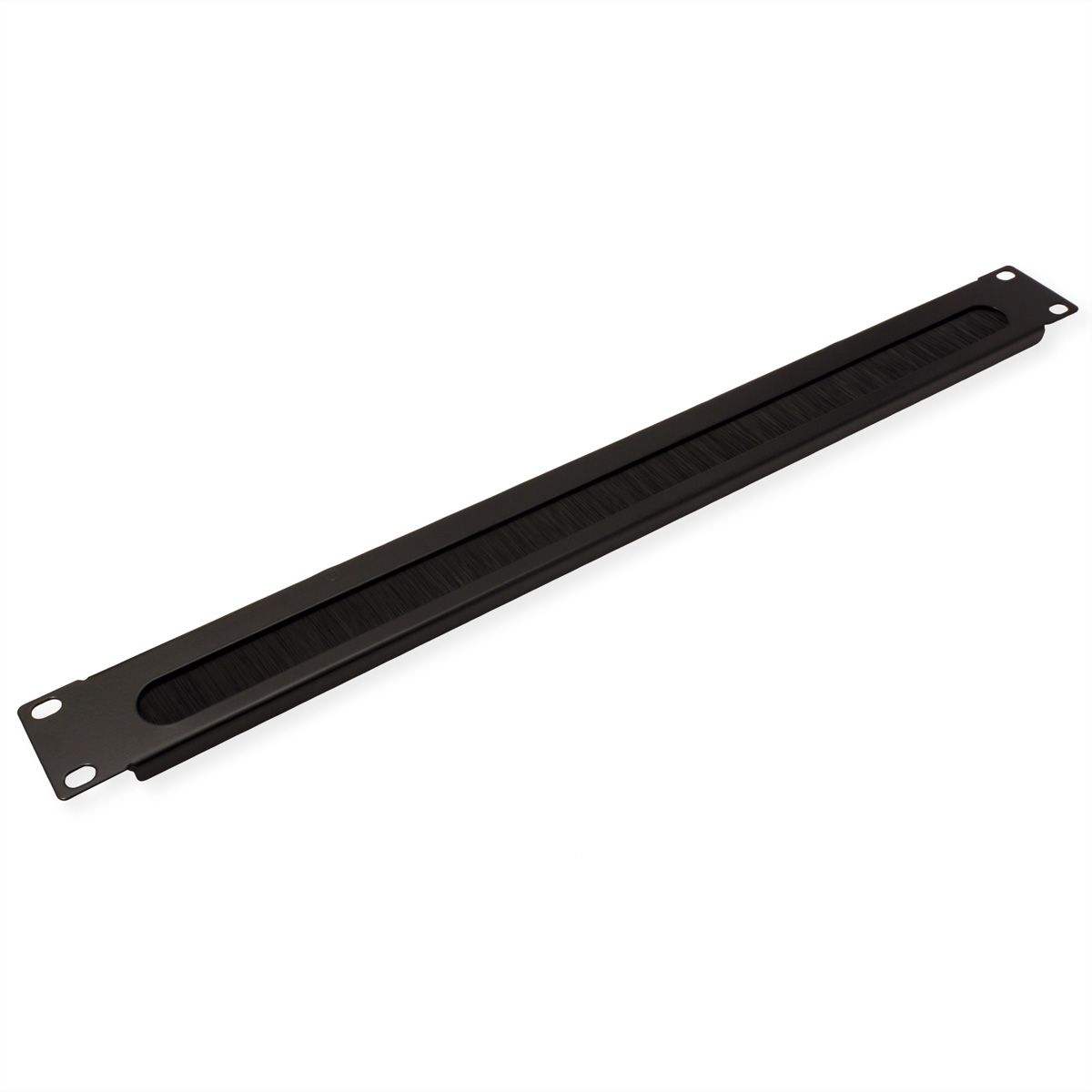 VALUE Passe-câbles 19" de 1U avec brosse, noir