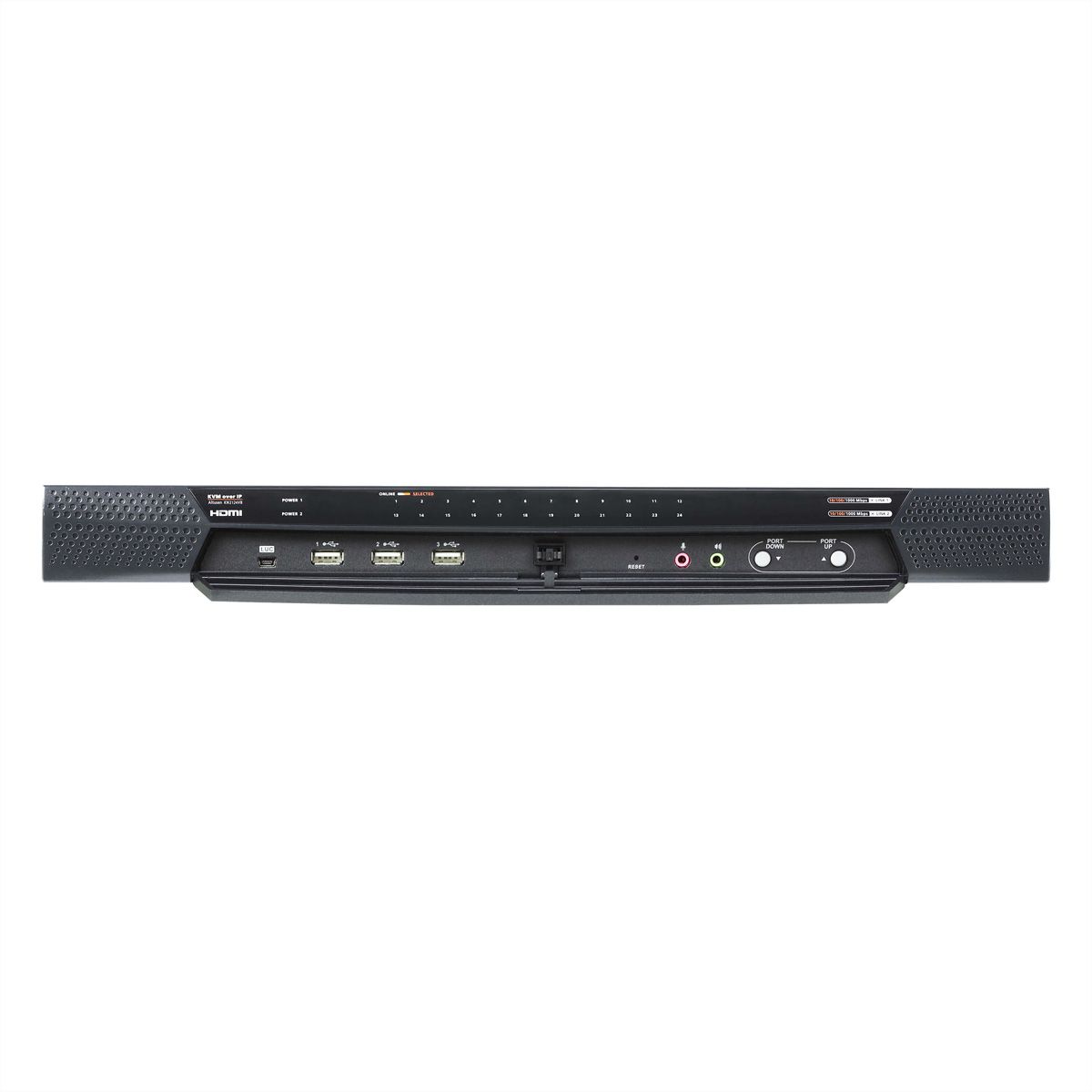 ATEN KN2124VB Commutateur KVM sur IP 24 ports Cat.5 Multi-Interface, 1 local/2 distant