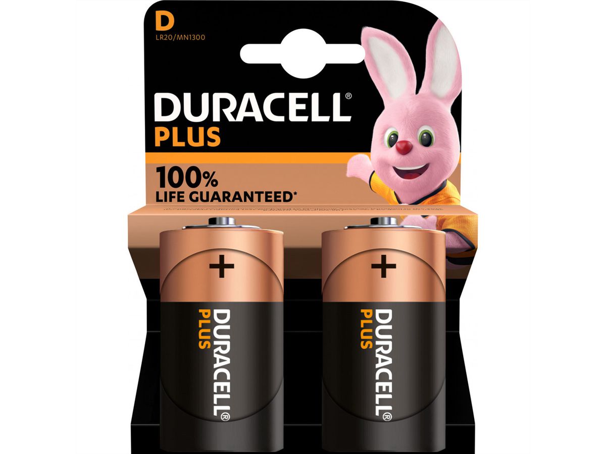 DURACELL Ultra Power, Typ D (LR20), pack de 2