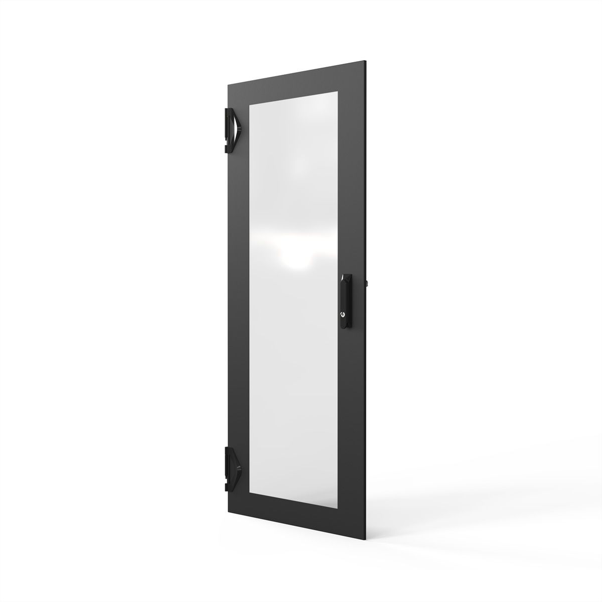 SCHROFF Porte 1400H 600L verre IP20 fermeture 1 point RAL7021