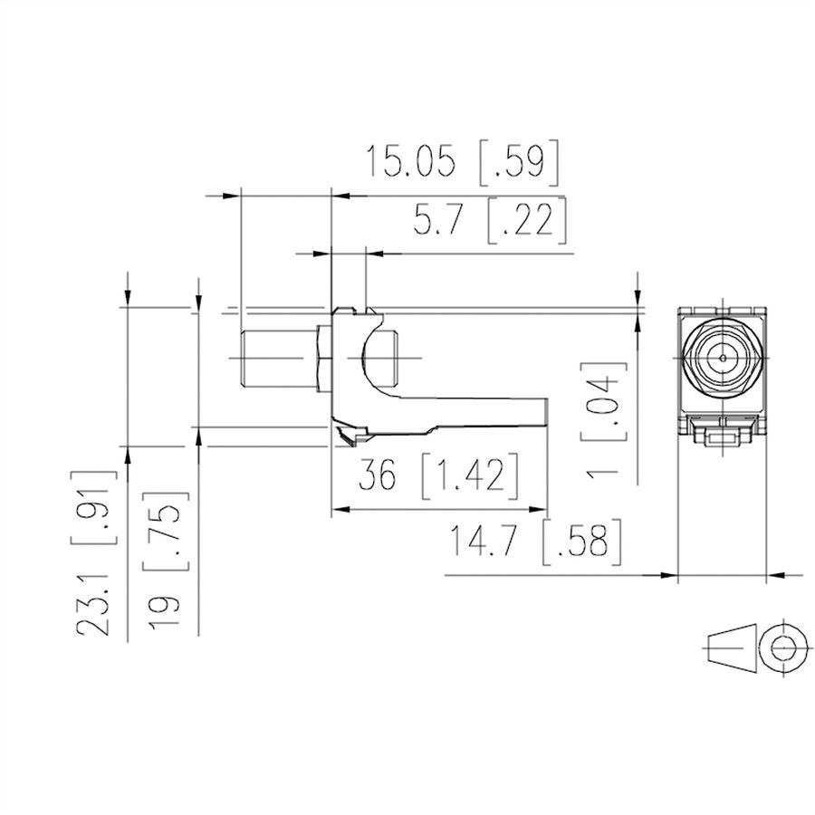 METZ CONNECT COAX modul connecteur femelle F / femelle F