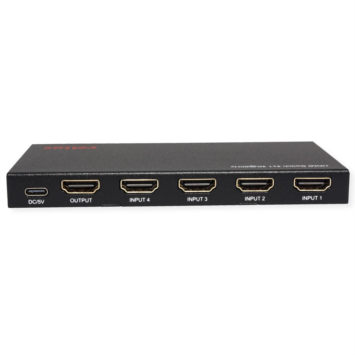 ROLINE Switch HDMI 4K à 4 ports, avec télécommande
