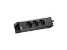 BACHMANN STEP BASE 3xUTE GST18, Fiche à contact de protection CEE 7/7 C19 0,5m, noir