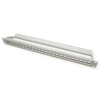 ROLINE Panneau de brassage 19" pour Keystones 24 ports, non-blindé, gris