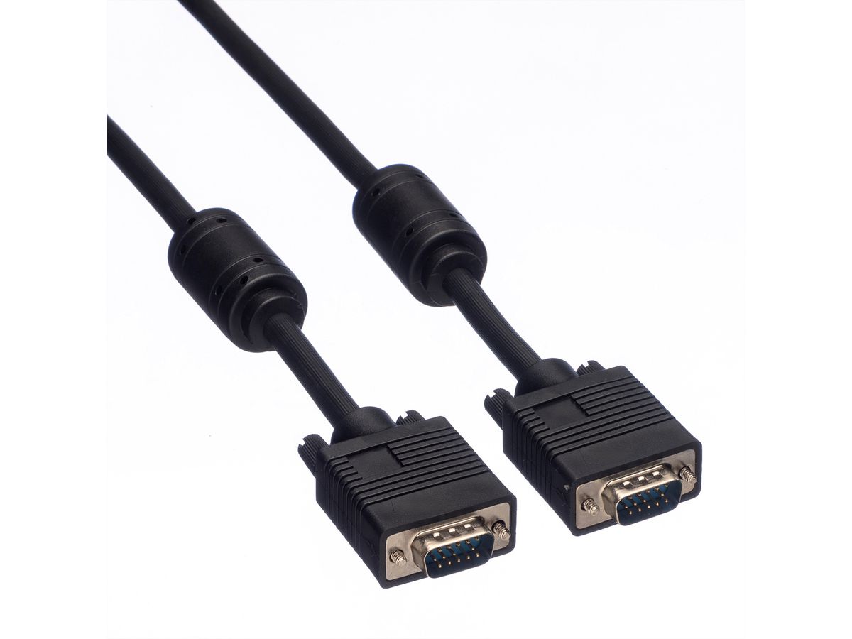 ROLINE HD15 M/HD15 M avec noyaux de ferrite, 6 m