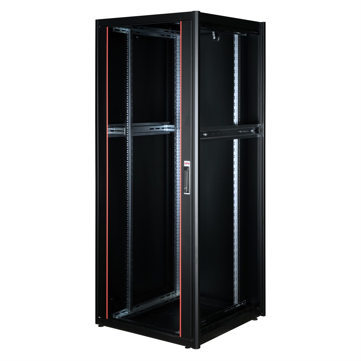 ROLINE 19" Baie réseau Basic 42U, 800x800 LxP Porte verre noir