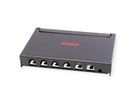ROLINE Mini panneau Cat.6A/ClassEA 6 ports, 0,5U, blindé, noir