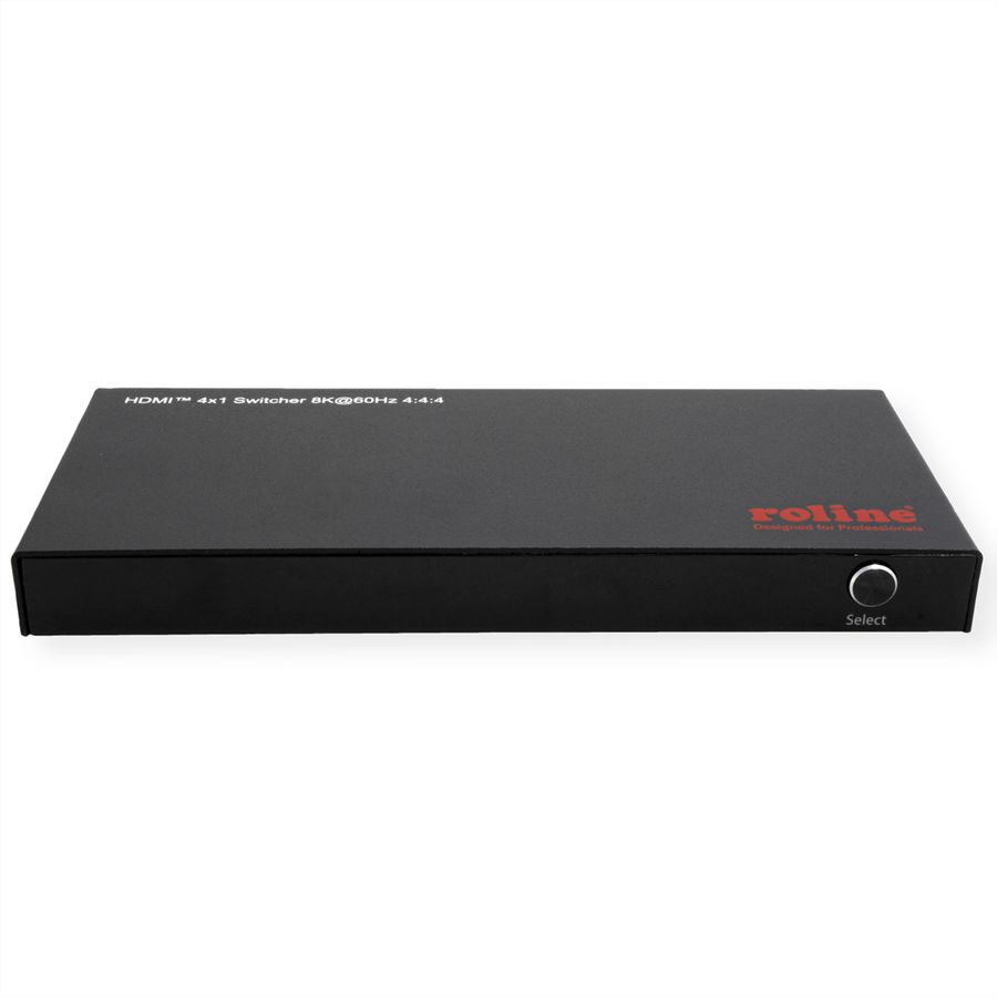 ROLINE Commutateur HDMI, 8K, 4 ports, avec télécommande IR