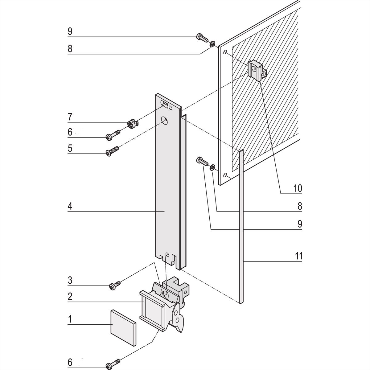 SCHROFF - Kit d'unité enfichable avec poignée d'extraction type 2, blindé, gris, 3 U, 12 HP
