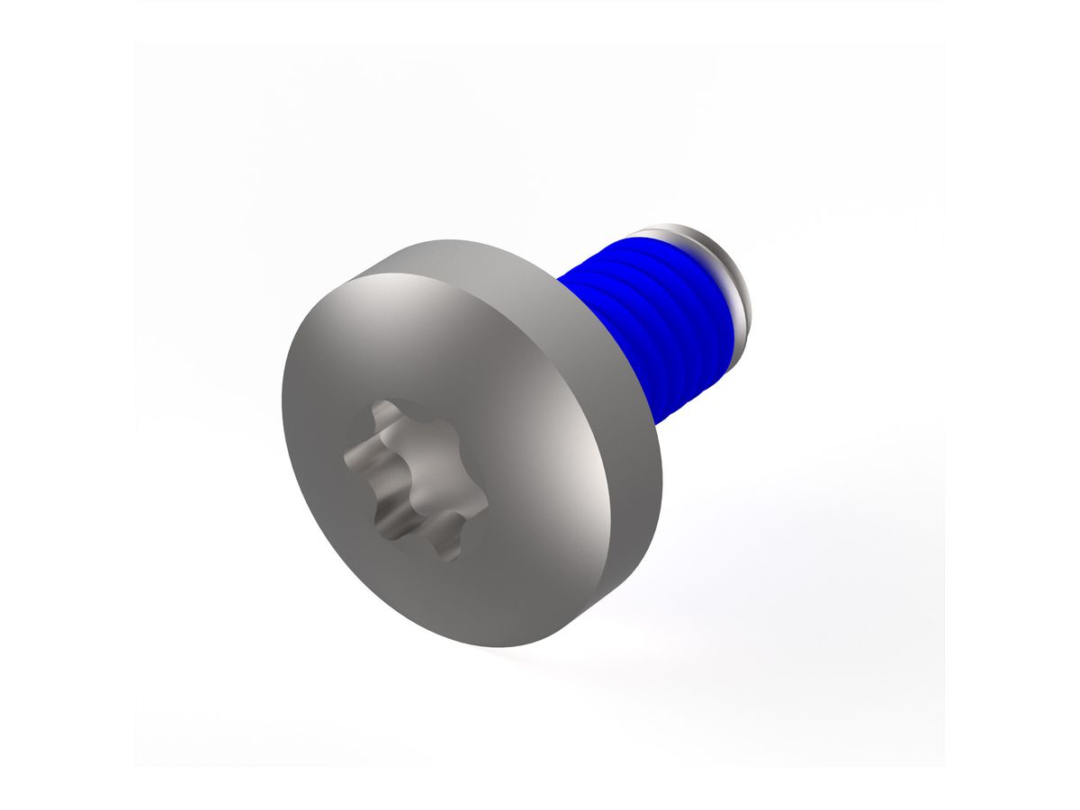 SCHROFF vis à tête cylindrique avec composé de blocage de filets, Torx, M4 x 8