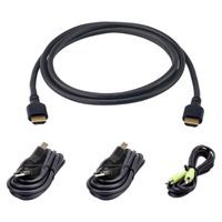 ATEN 2L-7D02UH21X4 Kit de câbles KVM sécurisés HDMI ultra haut débit USB de 1,8 m