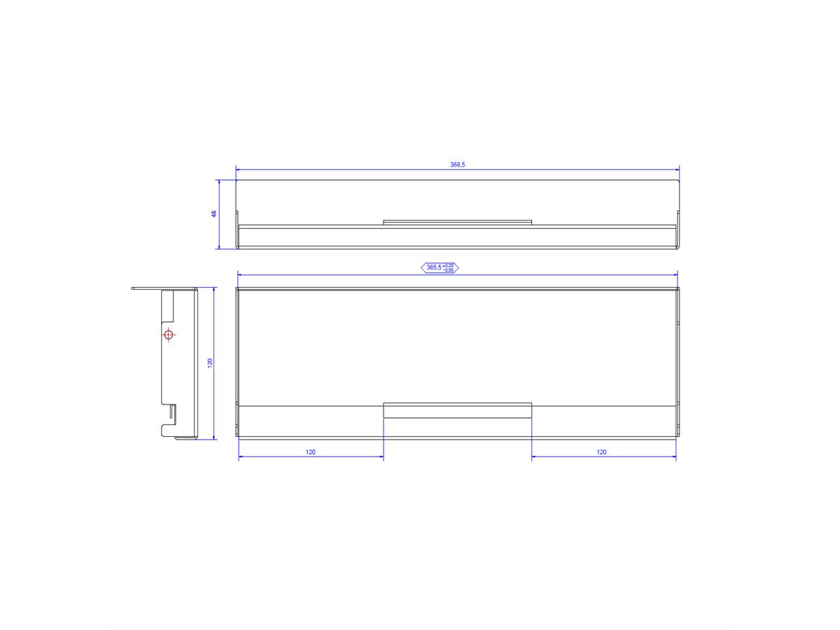 BACHMANN CONI HOLDER 6x noir RAL9005
