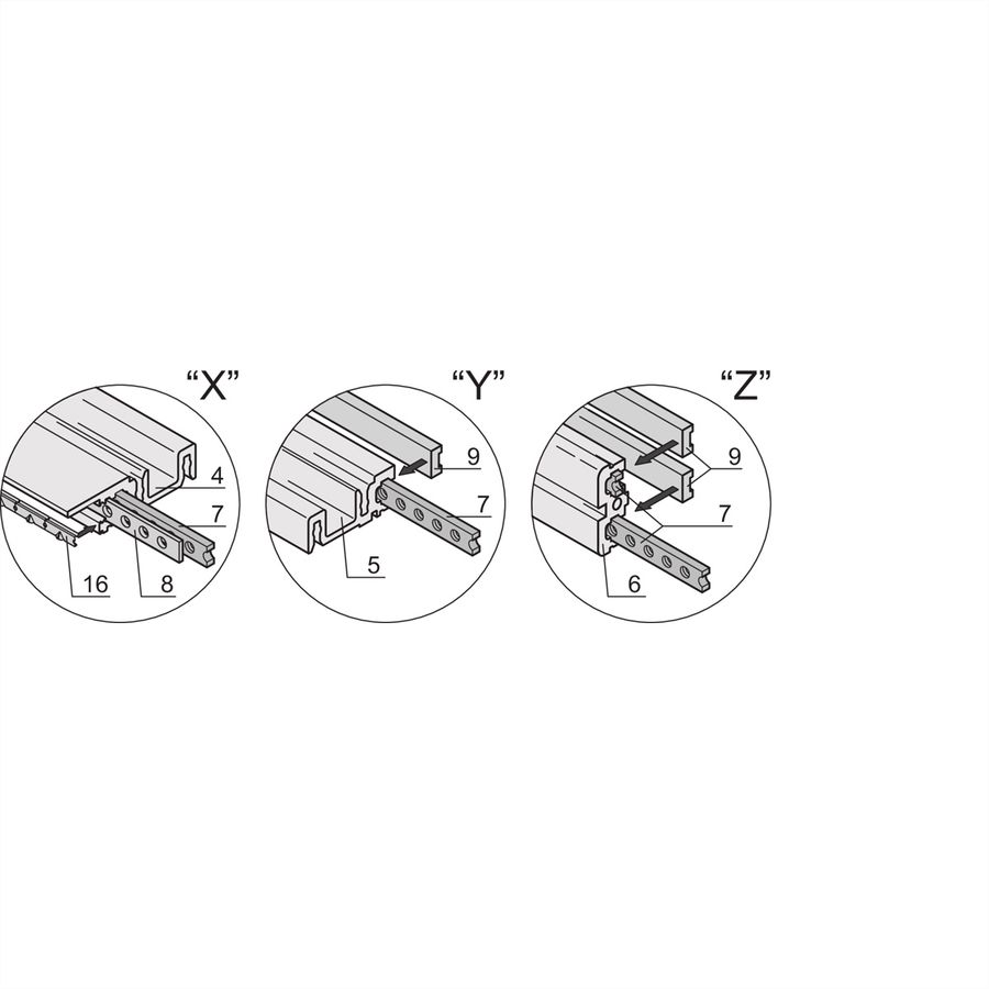 SCHROFF RatiopacPRO AIR Boîtier de montage en rack 19", blindage rétrofitable avec poignées, 3/4 U, 84 CV, 375 mm